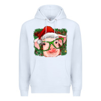 White christmas pig Premium Hoodie - RanaPortraitStore
