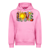 Fuchsia Pink love summer nurse Urban Hoodie - Zillion Design Studio