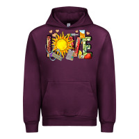Mauve Wine love summer nurse Urban Hoodie - Zillion Design Studio