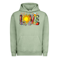 Pigment Oil Green love summer nurse Urban Hoodie - Zillion Design Studio