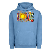 Pigment Pebble Blue love summer nurse Urban Hoodie - Zillion Design Studio