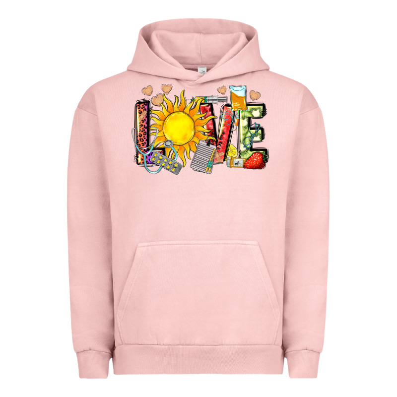 Love Summer Nurse Urban Hoodie by Zillion Design Studio | Teevron