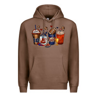 Chestnut american football coffee cups Premium Hoodie - Zillion Design Studio