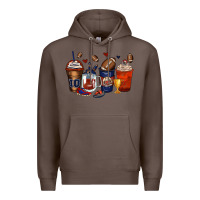 Coffee american football coffee cups Premium Hoodie - Zillion Design Studio