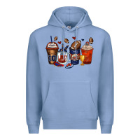 Colony Blue american football coffee cups Premium Hoodie - Zillion Design Studio