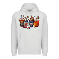 Dove Grey american football coffee cups Premium Hoodie - Zillion Design Studio