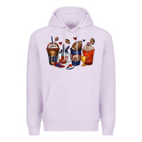 Lilac american football coffee cups Premium Hoodie - Zillion Design Studio