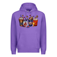 Purple american football coffee cups Premium Hoodie - Zillion Design Studio