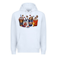 White american football coffee cups Premium Hoodie - Zillion Design Studio