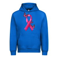 Cobalt Breast Cancer Ribbon with Butterfly Urban Hoodie - texasbilliewilder