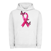 Pigment Lunar Rock Breast Cancer Ribbon with Butterfly Urban Hoodie - texasbilliewilder