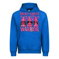 Cobalt Breast Cancer Warrior Afro Gnomes Urban Hoodie - texasbilliewilder
