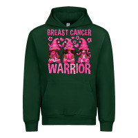 Forest Green Breast Cancer Warrior Afro Gnomes Urban Hoodie - texasbilliewilder