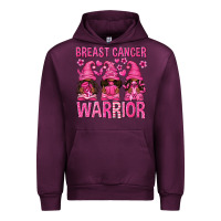 Mauve Wine Breast Cancer Warrior Afro Gnomes Urban Hoodie - texasbilliewilder