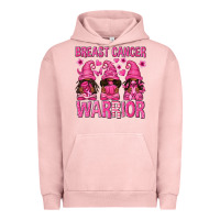 Pigment Salmon Breast Cancer Warrior Afro Gnomes Urban Hoodie - texasbilliewilder