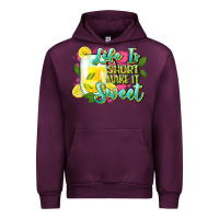 Mauve Wine life is Urban Hoodie - Zillion Design Studio