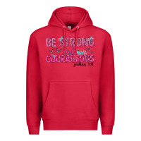 Cardinal be strong and courageous Premium Hoodie - texasbilliewilder