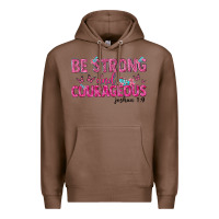 Chestnut be strong and courageous Premium Hoodie - texasbilliewilder