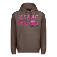 Coffee be strong and courageous Premium Hoodie - texasbilliewilder
