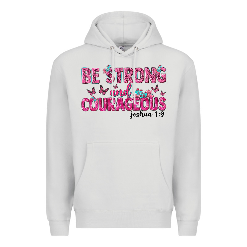 Be Strong And Courageous Premium Hoodie by texasbilliewilder | Teevron