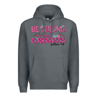 Rock be strong and courageous Premium Hoodie - texasbilliewilder