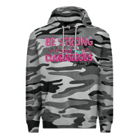 Slate Camo be strong and courageous Premium Hoodie - texasbilliewilder