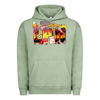 Pigment Oil Green summer lpn Urban Hoodie - Zillion Design Studio