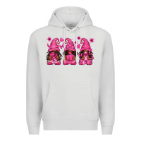 Dove Grey breast cancer afro gnomies Premium Hoodie - texasbilliewilder