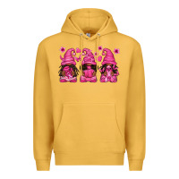 Mustard breast cancer afro gnomies Premium Hoodie - texasbilliewilder