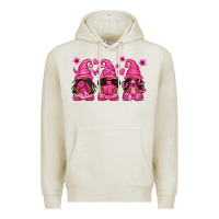 Oatmeal Heather breast cancer afro gnomies Premium Hoodie - texasbilliewilder