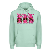 Seafoam breast cancer afro gnomies Premium Hoodie - texasbilliewilder
