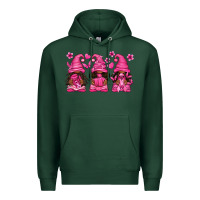 Sports Green breast cancer afro gnomies Premium Hoodie - texasbilliewilder