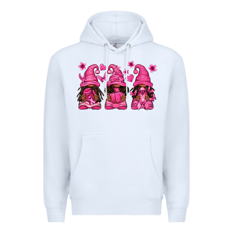 Breast Cancer Afro Gnomies Premium Hoodie by texasbilliewilder | Teevron