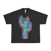 Pigment Black Western Turquoise Cactus Urban Heavy Tee - RanaPortraitStore