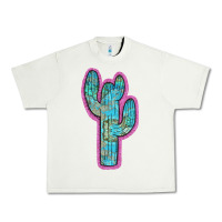 Pistachio Western Turquoise Cactus Urban Heavy Tee - RanaPortraitStore