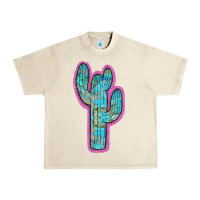 Sandshell Western Turquoise Cactus Urban Heavy Tee - RanaPortraitStore