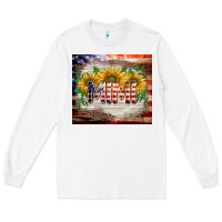 White patriotic mimi tumbler Long Sleeve Tee - BarkalooDesign