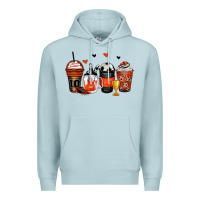 Blue Mist soccer coffee cups Premium Hoodie - Zillion Design Studio