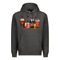 Charcoal Heather soccer coffee cups Premium Hoodie - Zillion Design Studio
