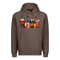 Coffee soccer coffee cups Premium Hoodie - Zillion Design Studio