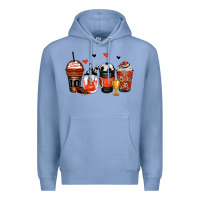 Colony Blue soccer coffee cups Premium Hoodie - Zillion Design Studio