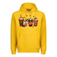 Lemon soccer coffee cups Premium Hoodie - Zillion Design Studio
