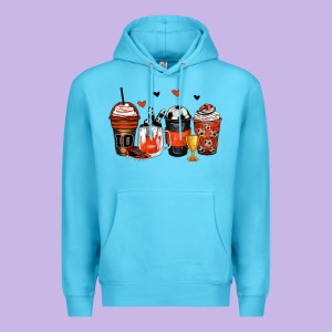 Soccer Coffee Cups Premium Hoodie Designed By Zillion Design Studio