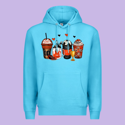 Soccer Coffee Cups Premium Hoodie Designed By Zillion Design Studio