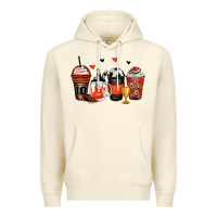 Sandshell soccer coffee cups Premium Hoodie - Zillion Design Studio