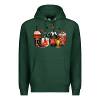 Sports Green soccer coffee cups Premium Hoodie - Zillion Design Studio