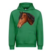 Emerald horse Urban Hoodie - RanaPortraitStore