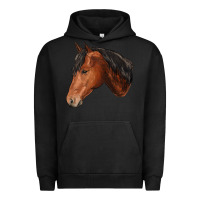 Pigment Black horse Urban Hoodie - RanaPortraitStore