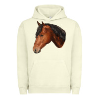 Pigment Pistachio horse Urban Hoodie - RanaPortraitStore