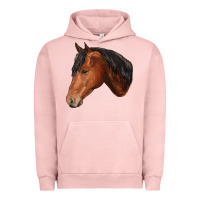 Pigment Salmon horse Urban Hoodie - RanaPortraitStore